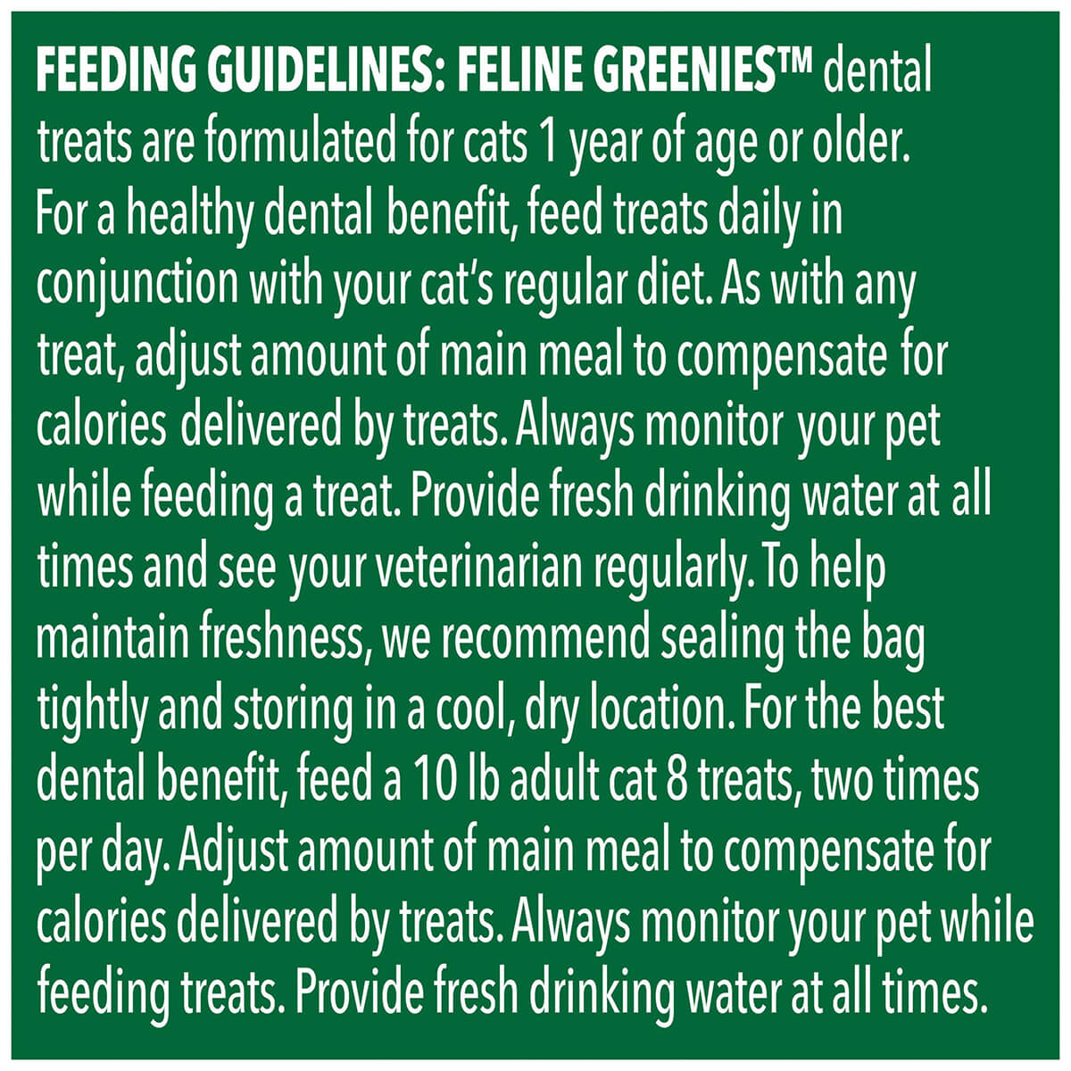 Greenies 烤箱烤雞貓牙貓零食 60g