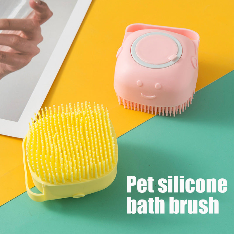寵物洗髮水按摩刷浴室小狗貓按摩梳美容淋浴刷沐浴軟毛刷貓配件