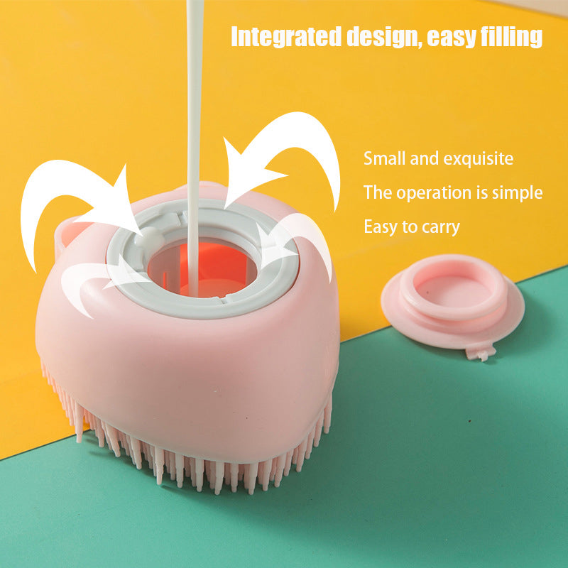 寵物洗髮水按摩刷浴室小狗貓按摩梳美容淋浴刷沐浴軟毛刷貓配件