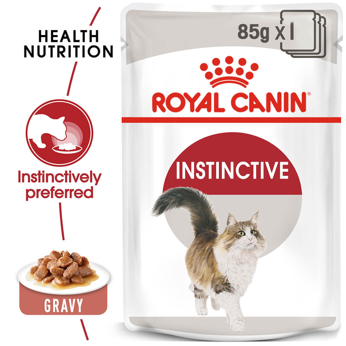 成年肉汁濕貓糧 85gRoyal Canin Instinctive