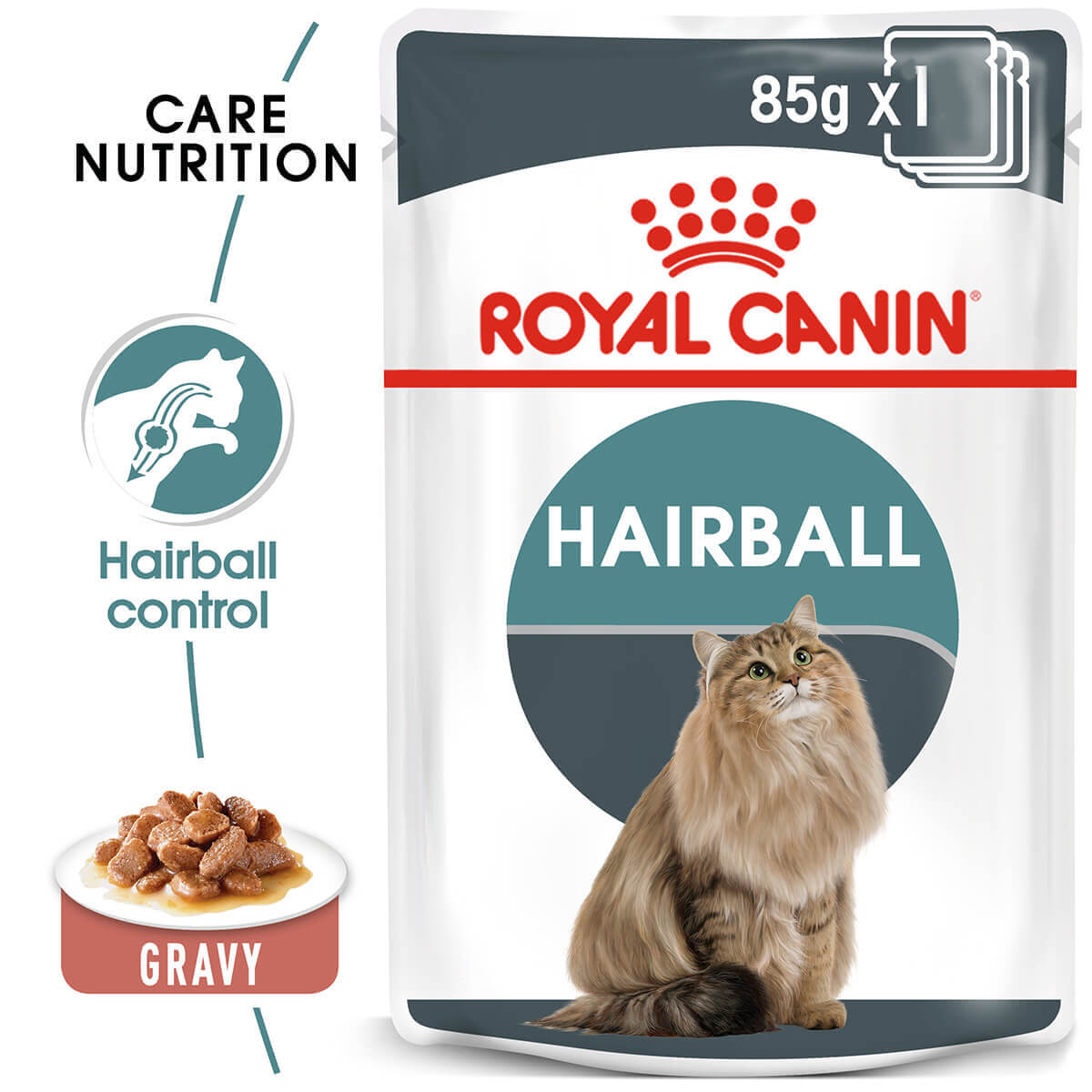 Royal Canin 毛球成人肉汁濕貓糧 85g