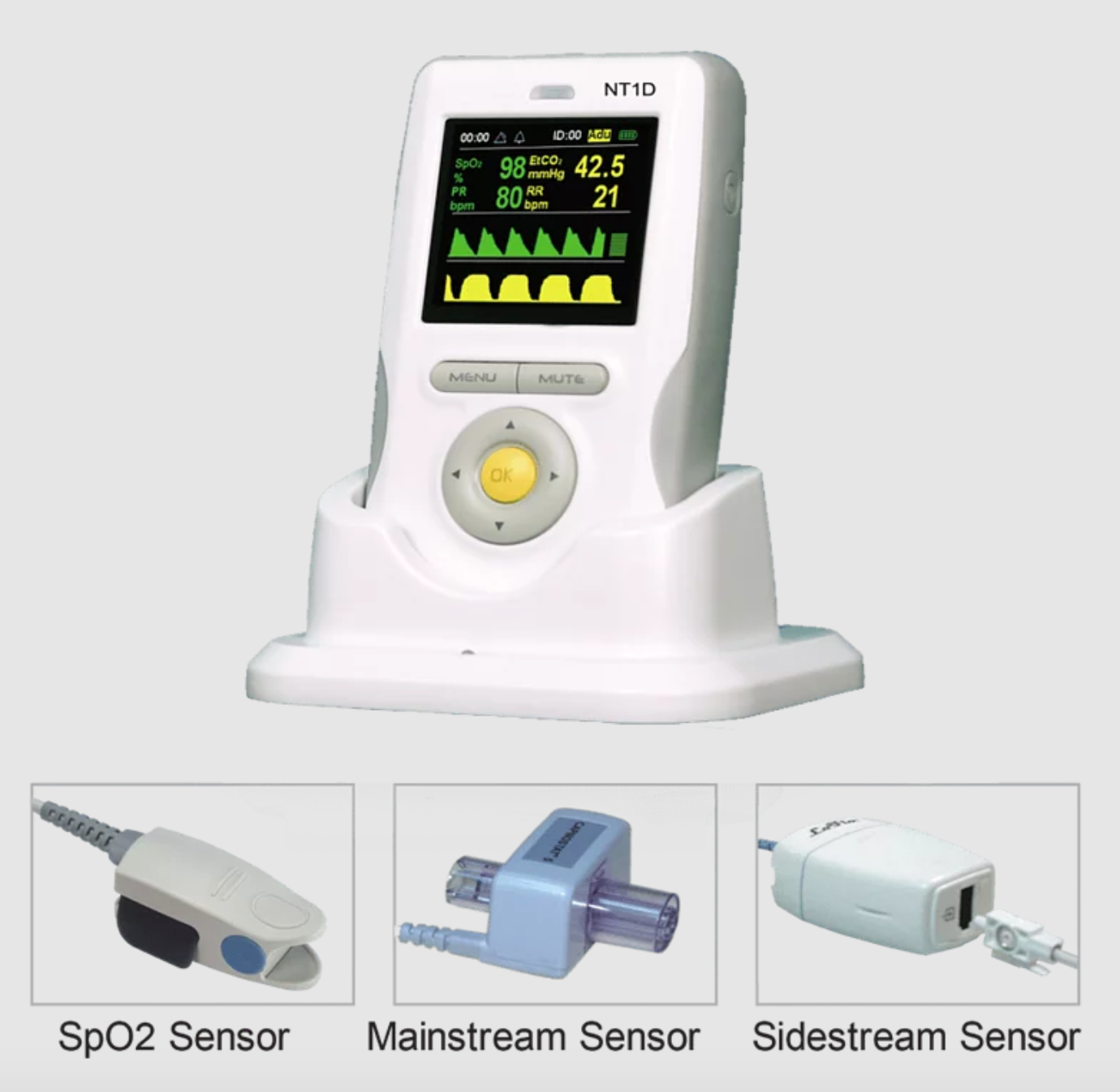 專業手提式多功能血氧監察儀 Heal Force NT1D