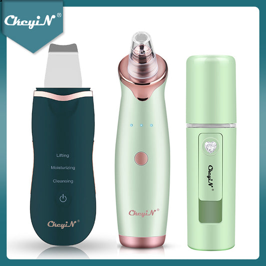 超聲波面部皮膚洗滌器毛孔清潔劑黑頭卸妝水療納米蒸鍋