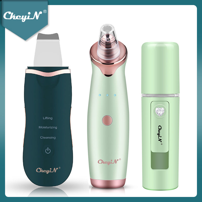 超聲波面部皮膚洗滌器毛孔清潔劑黑頭卸妝水療納米蒸鍋