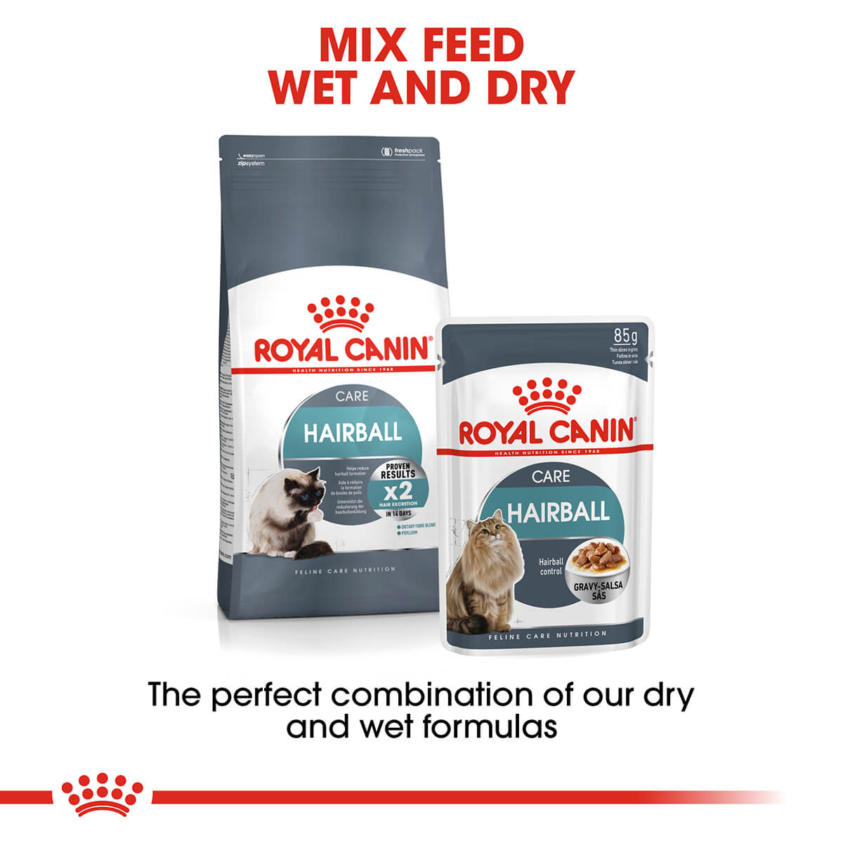 Royal Canin 毛球成人肉汁濕貓糧 85g