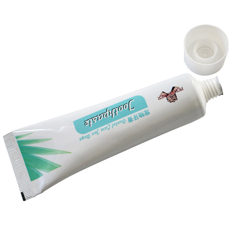 宠物牙刷牙膏套装猫长短刷头牙刷香草味口腔清洁产品套装 【牙膏75g+长柄牙刷+短柄牙刷】