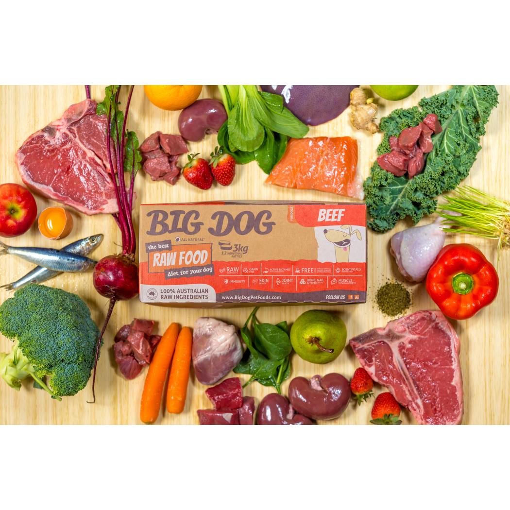 Big Dog 牛肉冷凍生狗糧 3kg